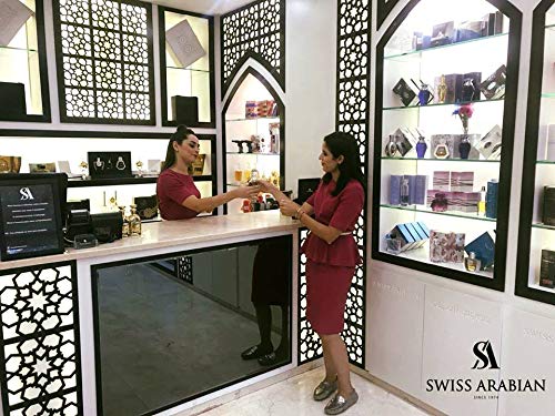 Swiss Arabian Layali Rouge - Luxury Products From Dubai - Long Lasting Personal Perfume Oil Fragrance - A Seductive Signature Aroma - 0.5 Oz