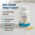 Nordic Naturals Ultimate Omega 2X - Extra Omega-3S Support Heart, Brain, And Immune Health, 120 Soft Gels
