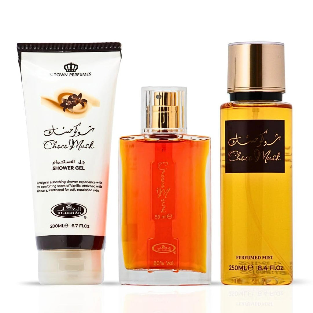 Al-Rehab Choco Musk Eau de Parfum Spray for Women, 1.65 oz/50 ml