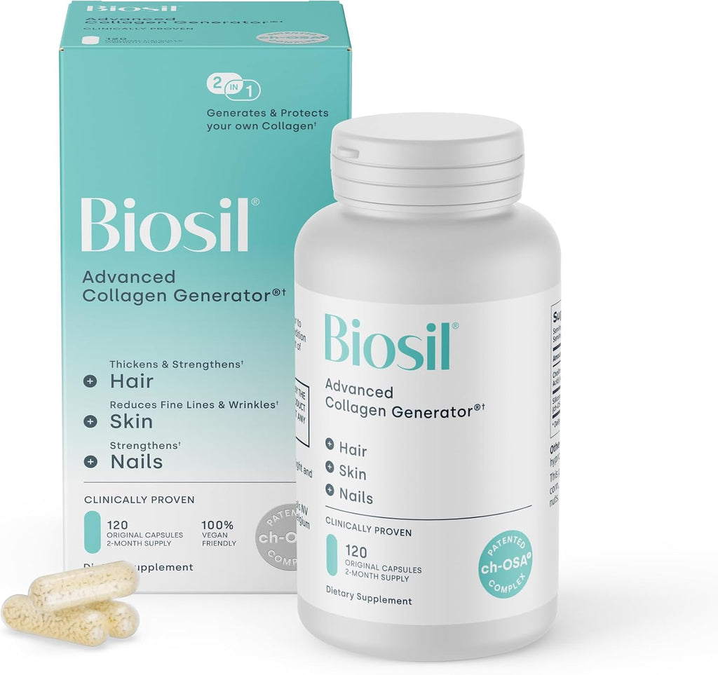 Biosil Collagen Supplements for Women - 120 Original Capsules
