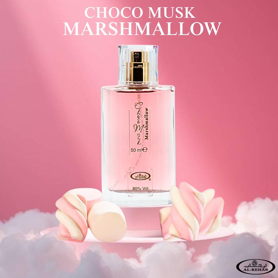 Al-Rehab Choco Musk Eau de Parfum Spray for Women, 1.65 oz/50 ml