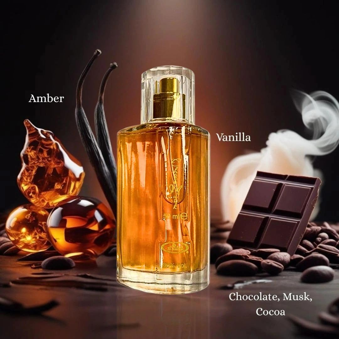 Al-Rehab Choco Musk Eau de Parfum Spray for Women, 1.65 oz/50 ml
