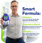Focus Factor Adults Extra Strength, 120 Count - Brain Supplement for Memory, Concentration and Focus - Complete Multivitamin with DMAE, Vitamin D, DHA - Trusted Health Vitamins
