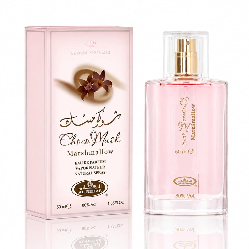 Al-Rehab Choco Musk Eau de Parfum Spray for Women, 1.65 oz/50 ml