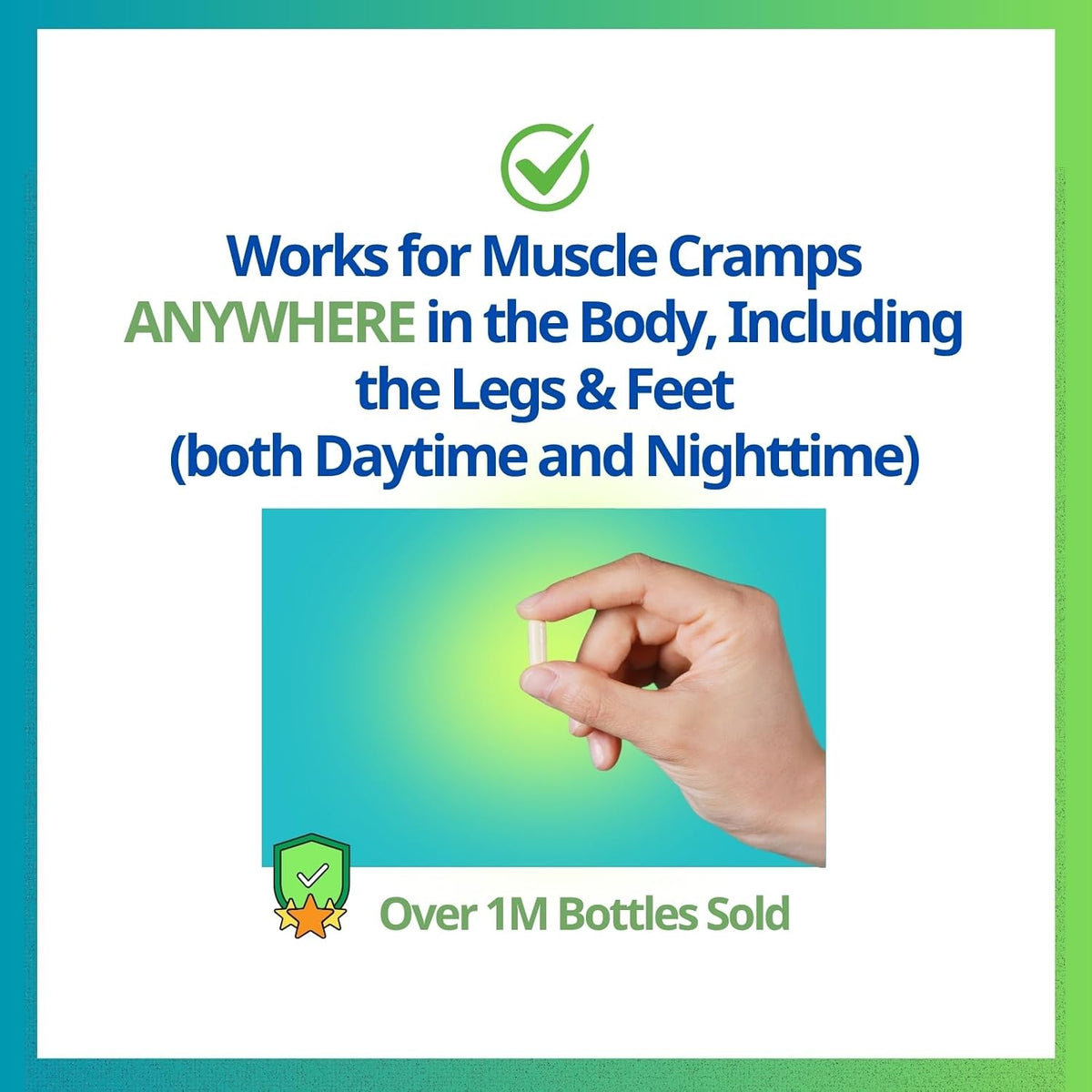 Cramp Defense® Leg Cramps Pills, Organic Magnesium Supplement for Muscles. | High-Absorbing, Non-Laxative, Relief for All Muscle Cramps, Day and Night. 3-6...
