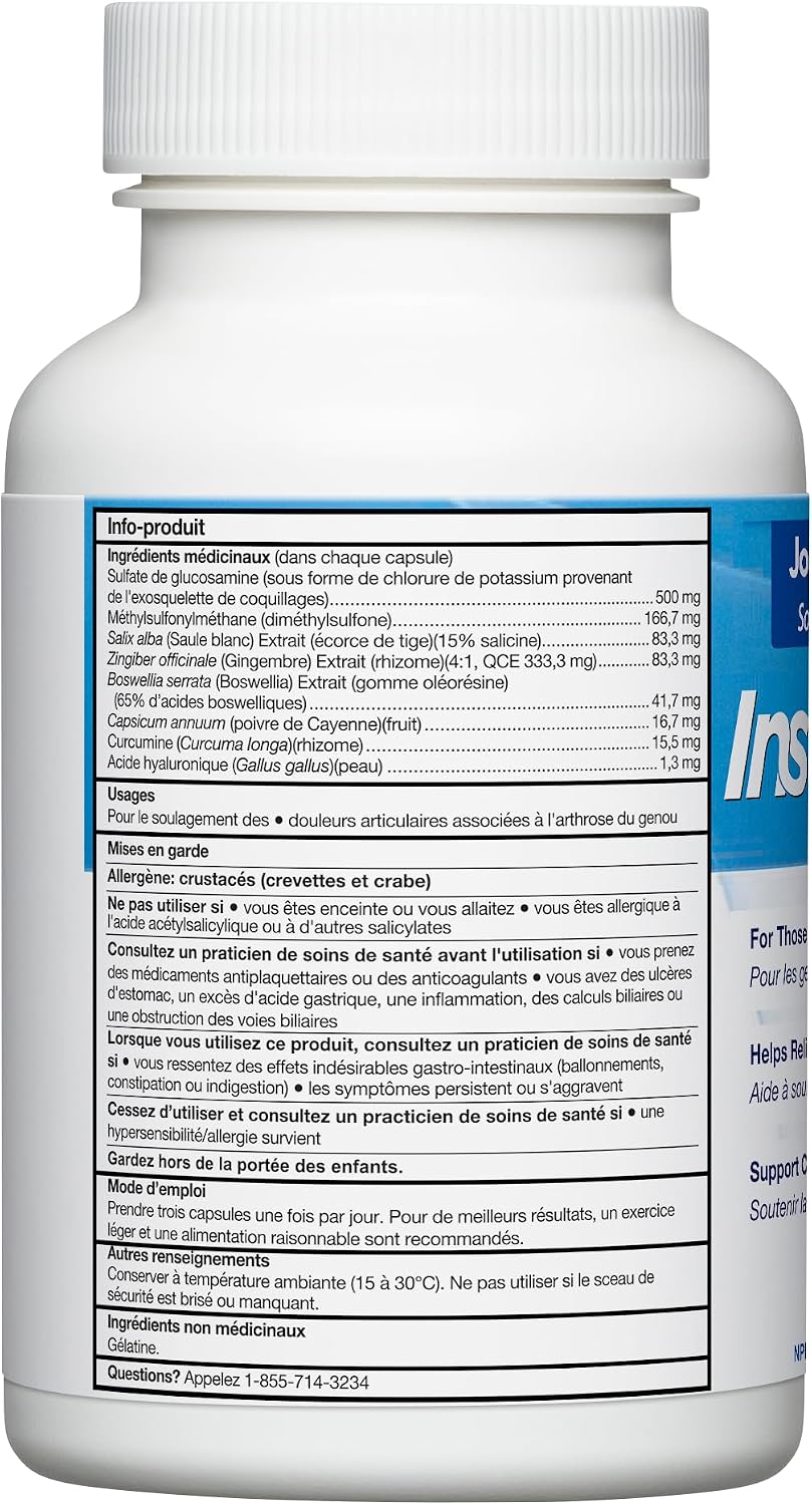 Instaflex Joint Support - Glucosamine, MSM, White Willow, Turmeric, Ginger, Cayenne, Hyaluronic Acid - 42 Capsules