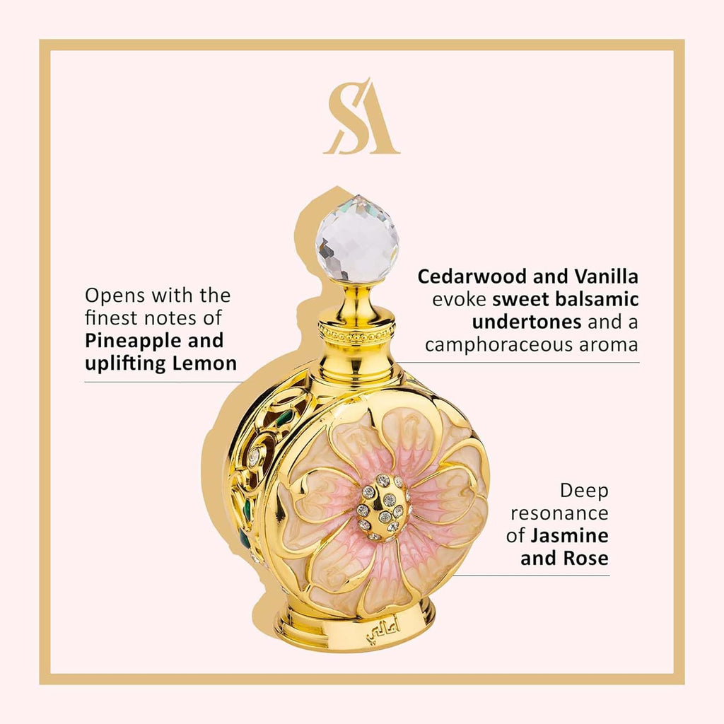 Swiss Arabian Layali Rouge - Luxury Products From Dubai - Long Lasting Personal Perfume Oil Fragrance - A Seductive Signature Aroma - 0.5 Oz