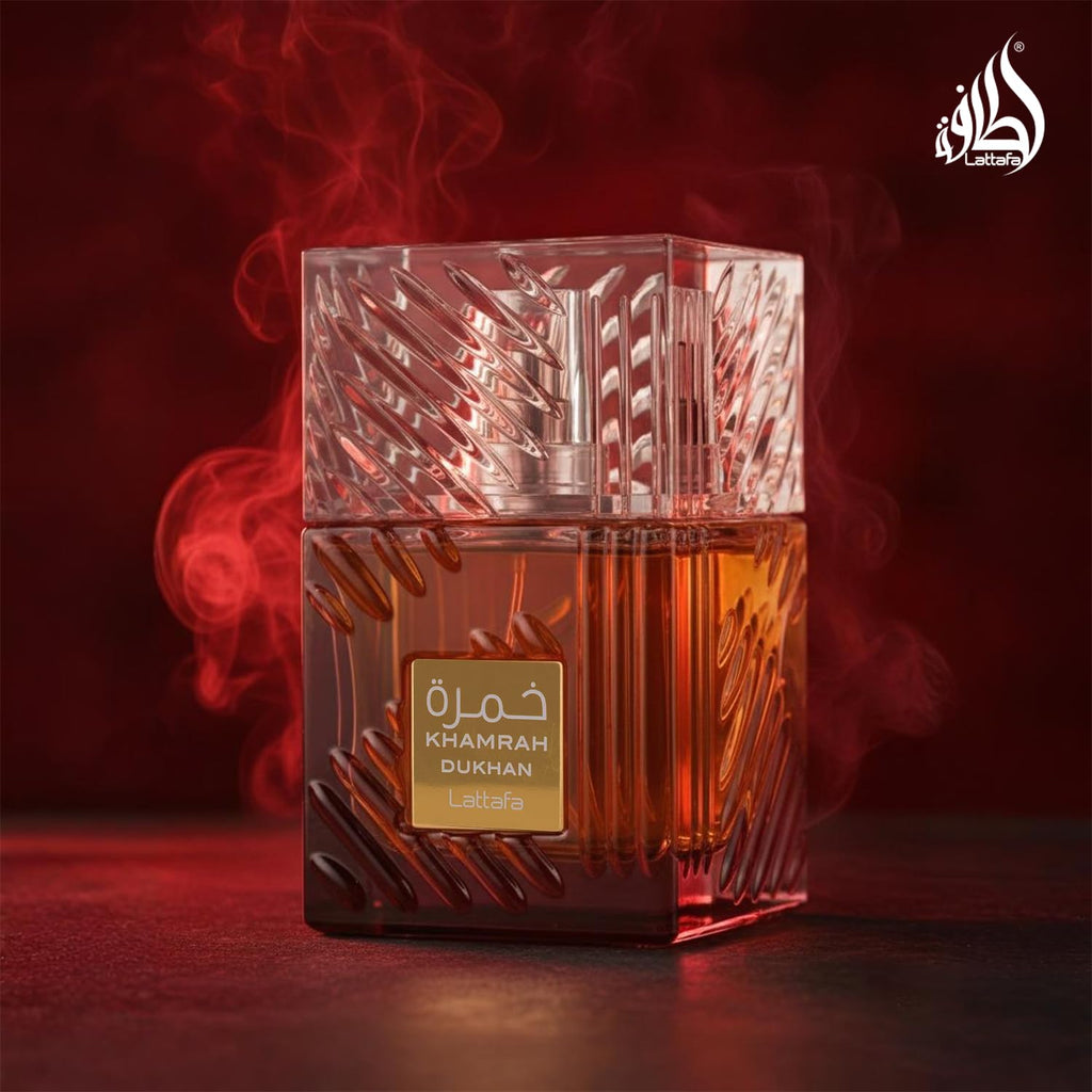 Lattafa Khamrah - Vanilla, Warm Spicy, Amber, Cinnamon - Eau de Parfum Long-Lasting Fragrance for Unisex, 3.40 Ounce / 100 ml