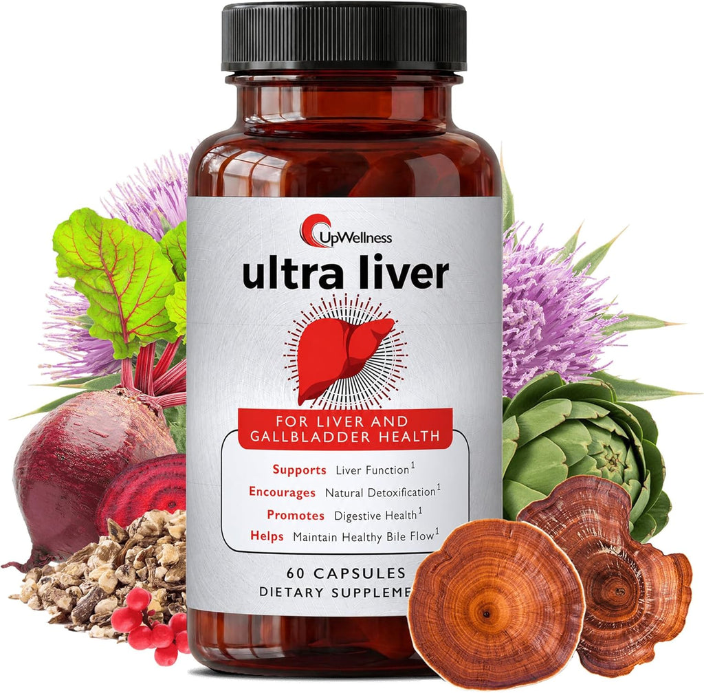 UpWellness Ultra Liver Support Supplement, 60 Capsules