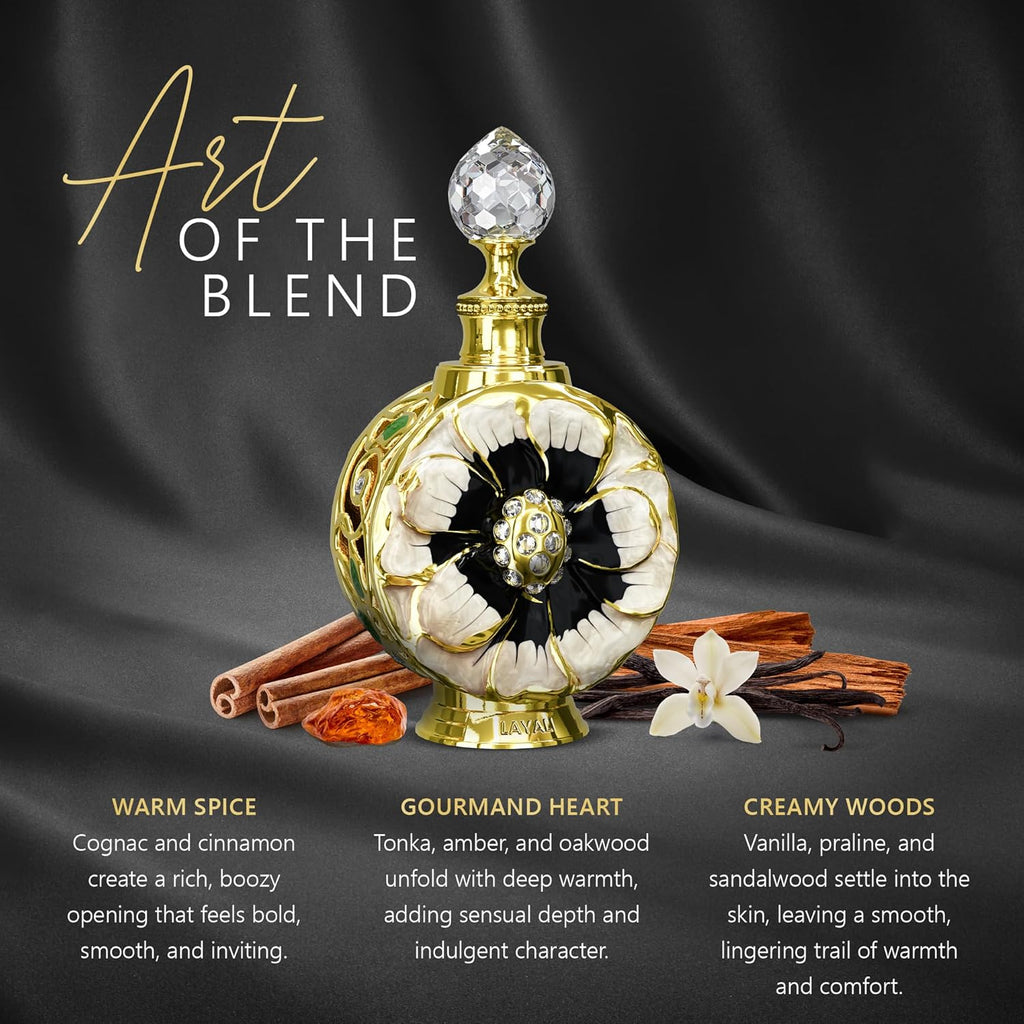 Swiss Arabian Layali Rouge - Luxury Products From Dubai - Long Lasting Personal Perfume Oil Fragrance - A Seductive Signature Aroma - 0.5 Oz