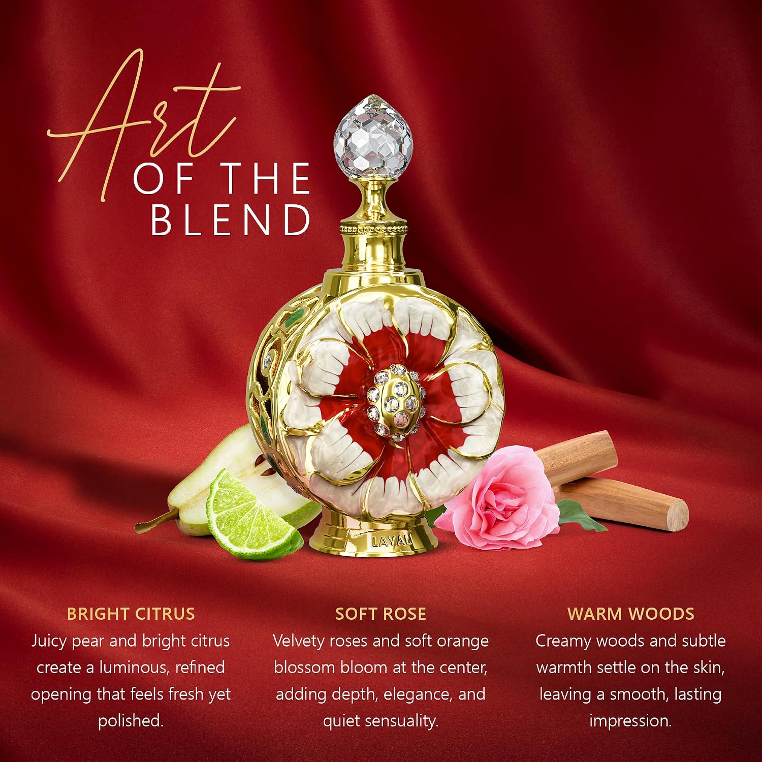 Swiss Arabian Layali Rouge - Luxury Products From Dubai - Long Lasting Personal Perfume Oil Fragrance - A Seductive Signature Aroma - 0.5 Oz
