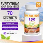 Immuno 150, Immune Support Supplement, 150 Vegetable Capsules