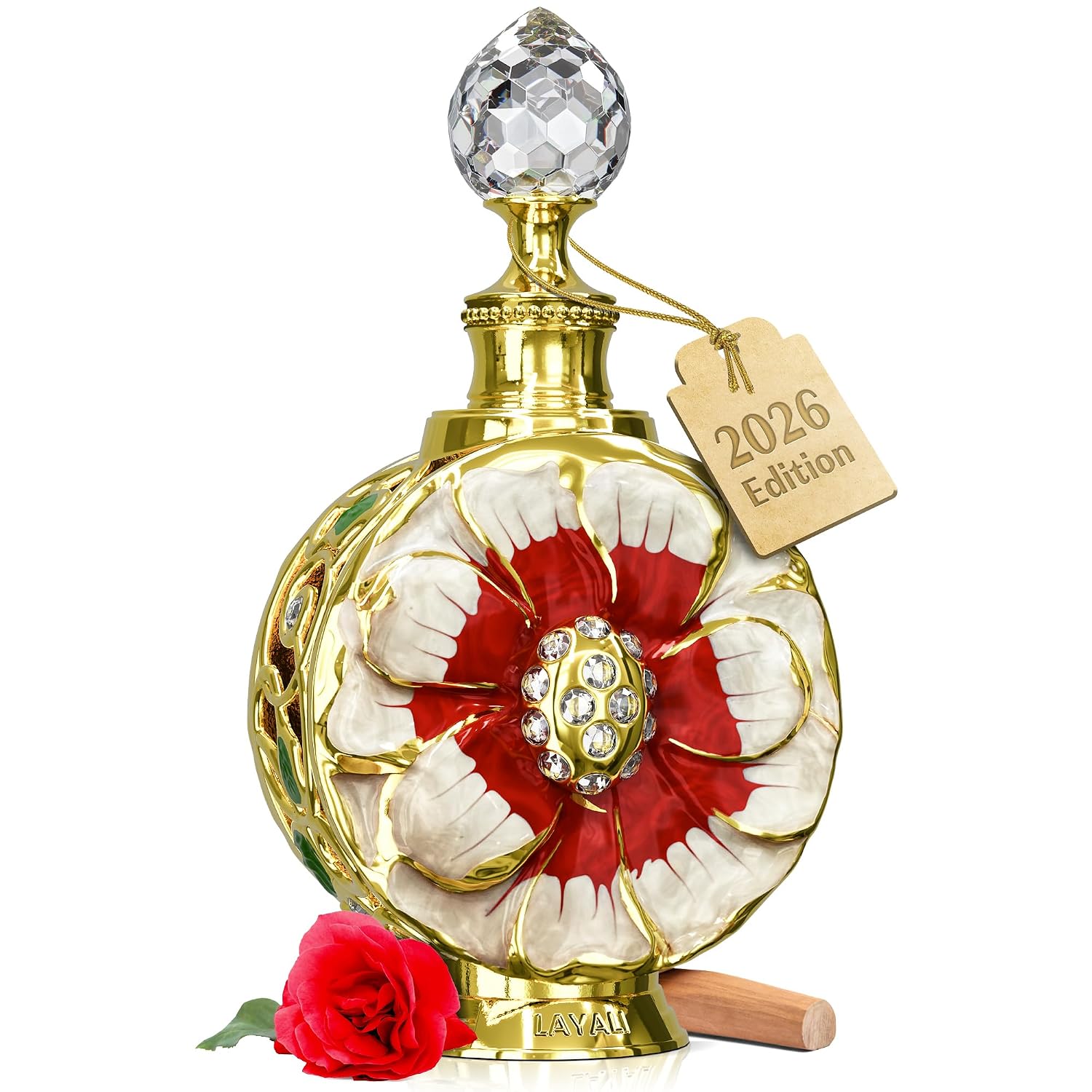 Swiss Arabian Layali Rouge - Luxury Products From Dubai - Long Lasting Personal Perfume Oil Fragrance - A Seductive Signature Aroma - 0.5 Oz