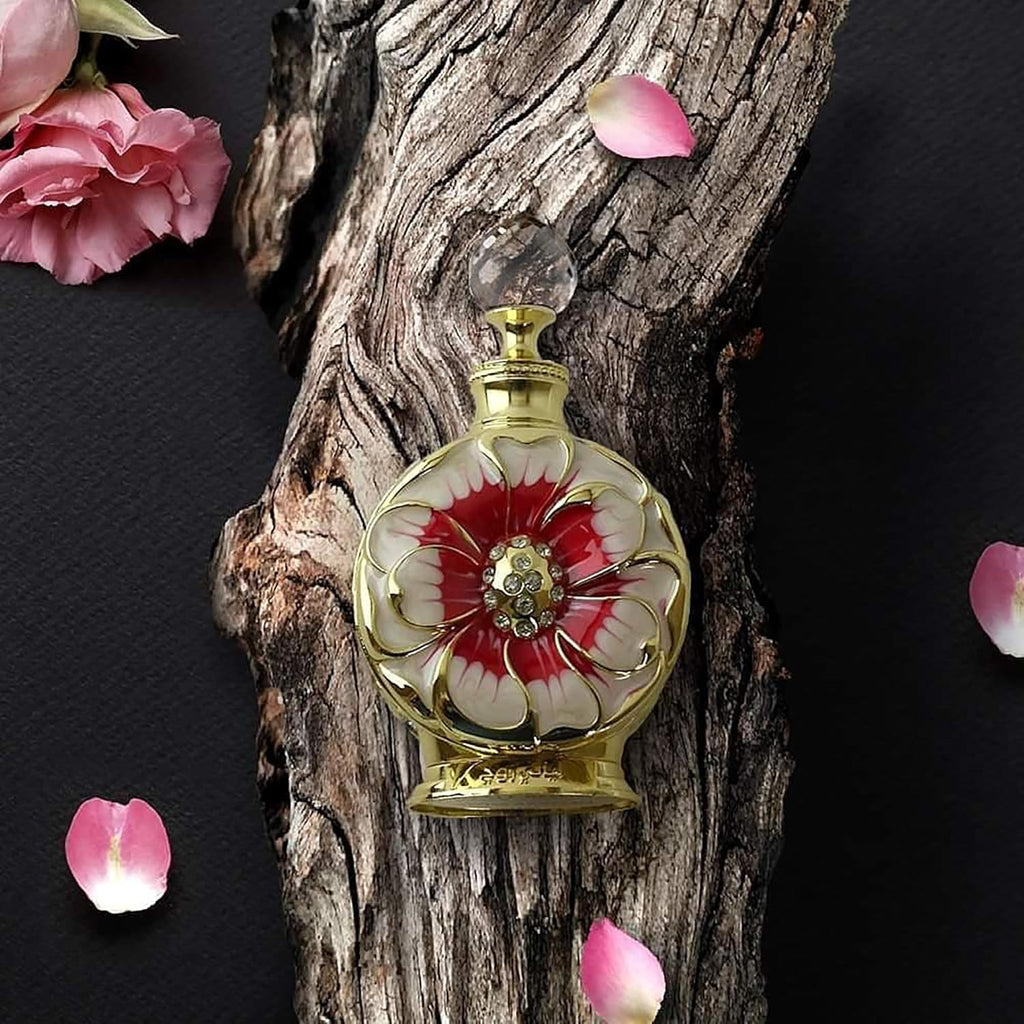 Swiss Arabian Layali Rouge - Luxury Products From Dubai - Long Lasting Personal Perfume Oil Fragrance - A Seductive Signature Aroma - 0.5 Oz