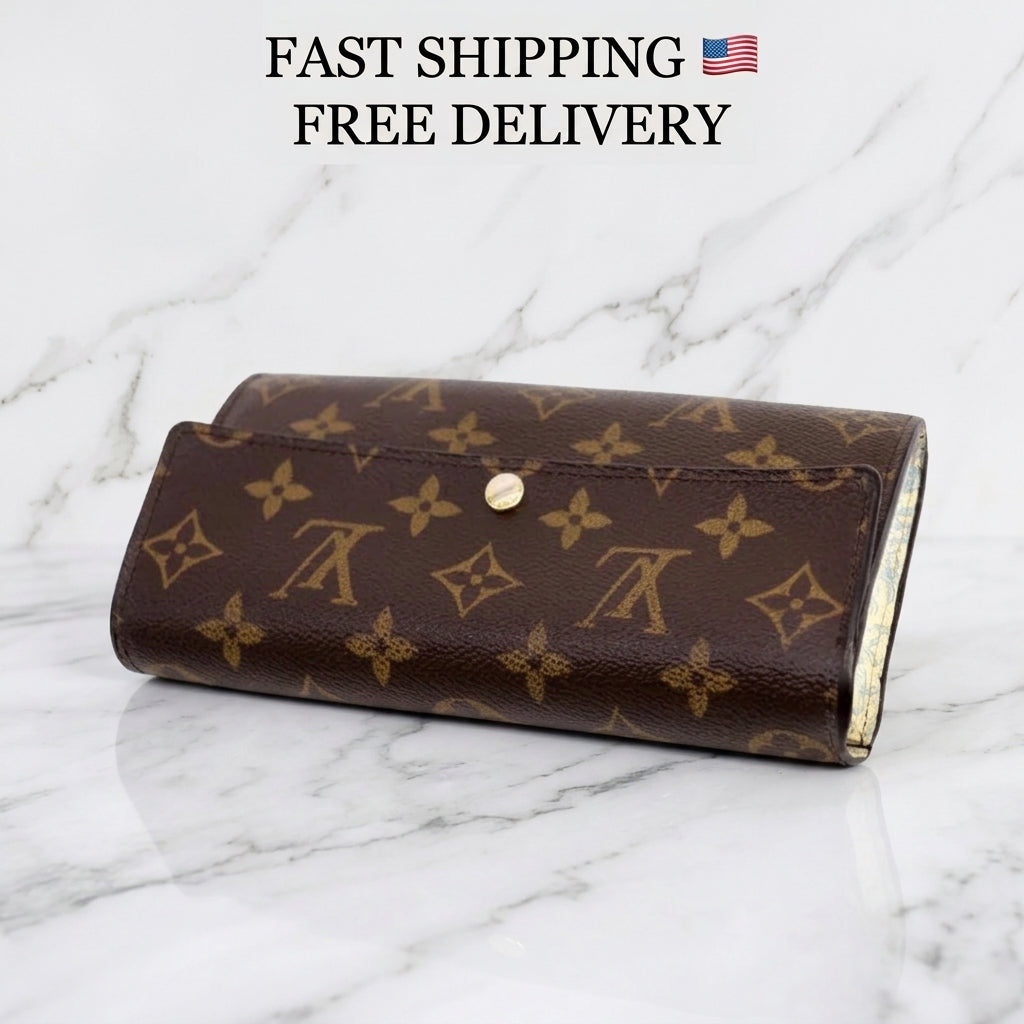 Louis Vuitton Sarah Monogram Wallet – Limited Edition M61734 – Brown – Rare