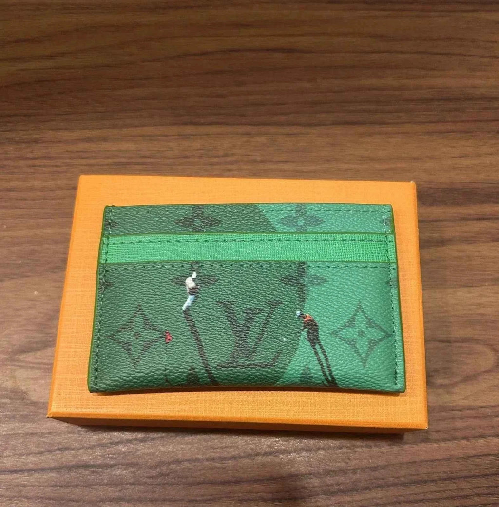 Louis Vuitton Golf Green Card Holder – Luxury Leather Card Wallet - Royal Scent Shop
