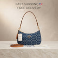 Coach Teri Shoulder Bag CAF82 – Signature Denim / Natural – Outlet