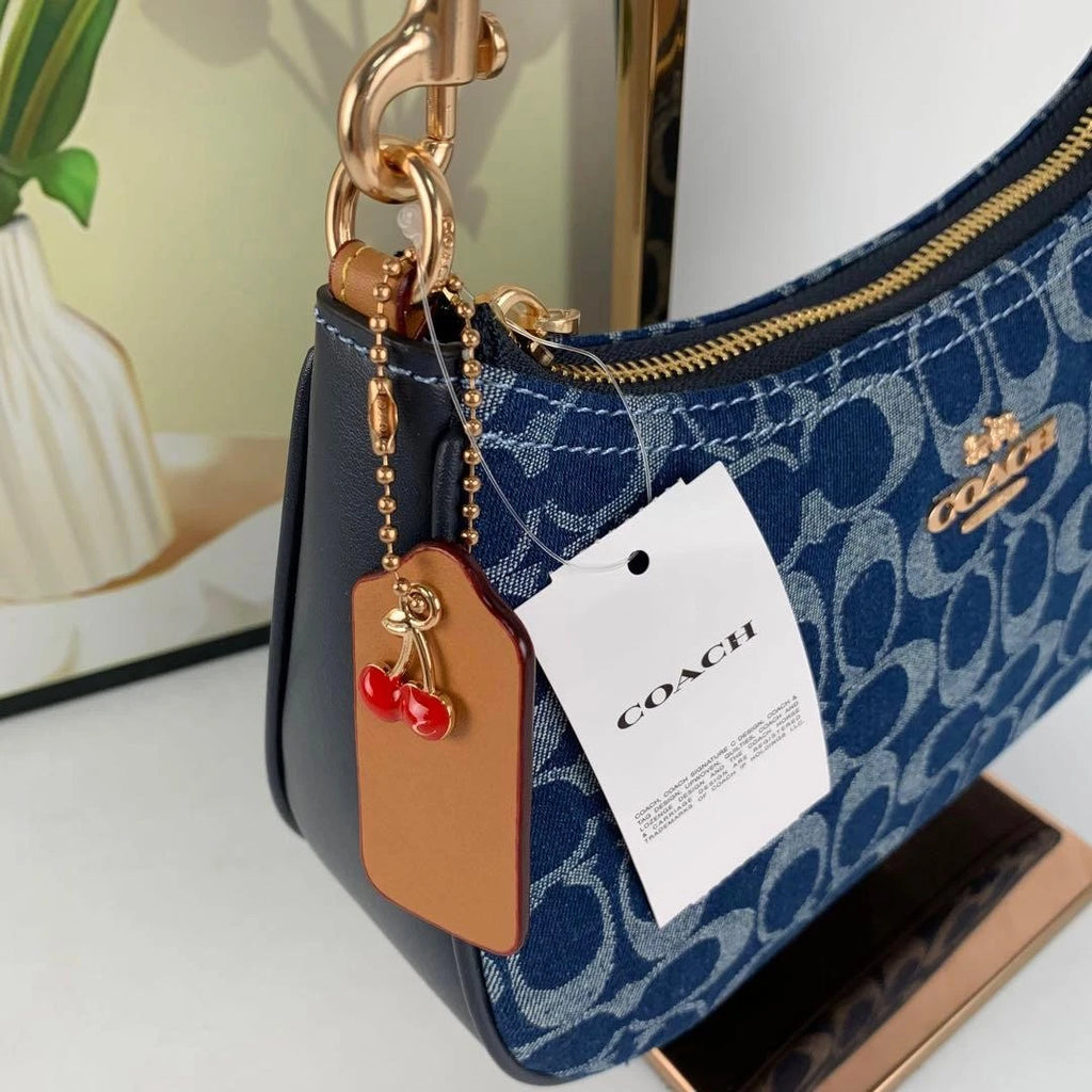 Coach CAF82 Denim/Natural Teri Shoulder Signature Denim Outlet Products