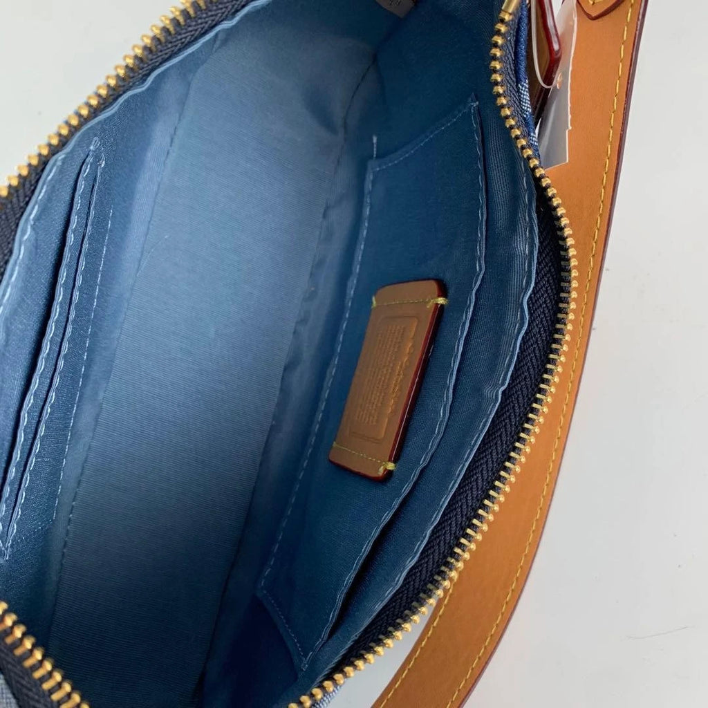 Coach CAF82 Denim/Natural Teri Shoulder Signature Denim Outlet Products