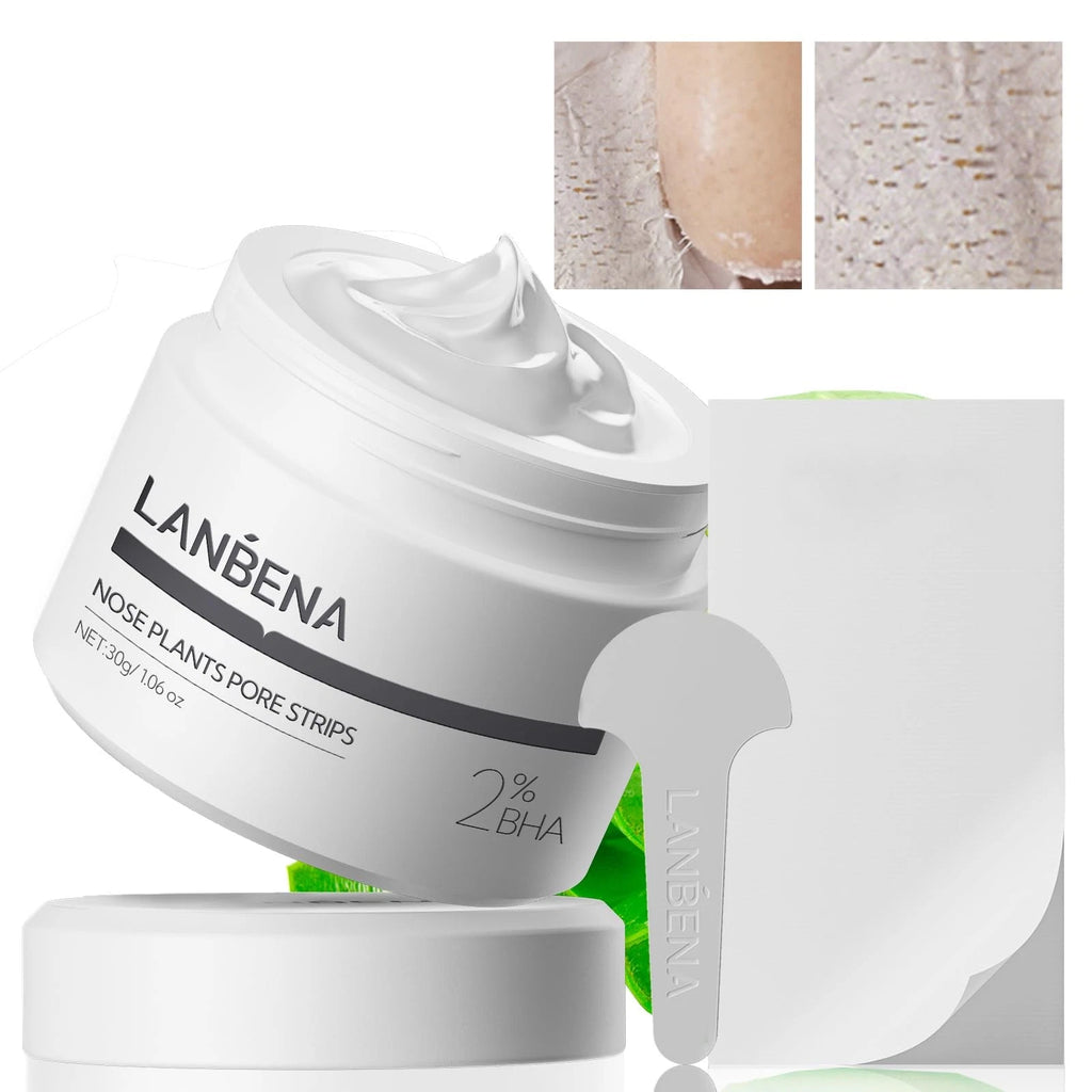 LANBENA 2.0 Nose Pore Strips – Blackhead Remover Mask with Salicylic Acid &amp; Amazonian White Clay – 60 Strips - Royal Scent Shop
