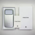 RIMOWA iPhone 17 Pro Max Case – Silver Aluminum – New - Royal Scent Shop