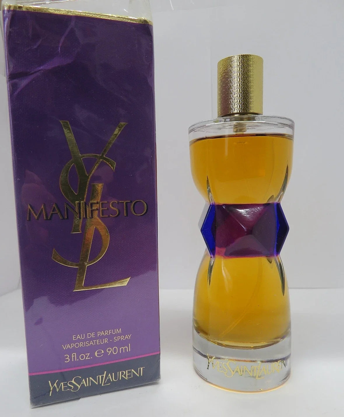 Yves Saint Laurent Manifesto Eau de Parfum – 3.0 FL OZ / 90 mL – Pump Not Working / Dented Bottle