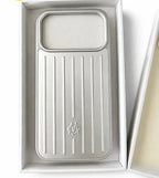 RIMOWA iPhone 17 Pro Max Case – Silver Aluminum – New - Royal Scent Shop